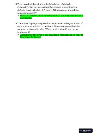 NR293 Chamberlain College of Nursing Advanced Pharmacology Practice Exam With Answers (125 Solved Questions) - Page 10 preview image