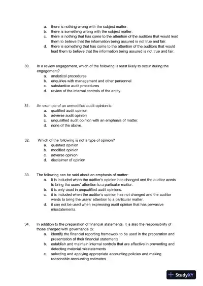 Auditing : A Practical Approach, Canadian Edition Test Bank - Page 12 preview image
