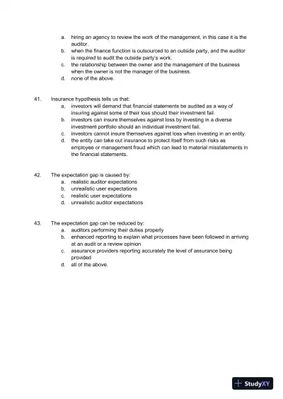 Auditing : A Practical Approach, Canadian Edition Test Bank - Page 14 preview image