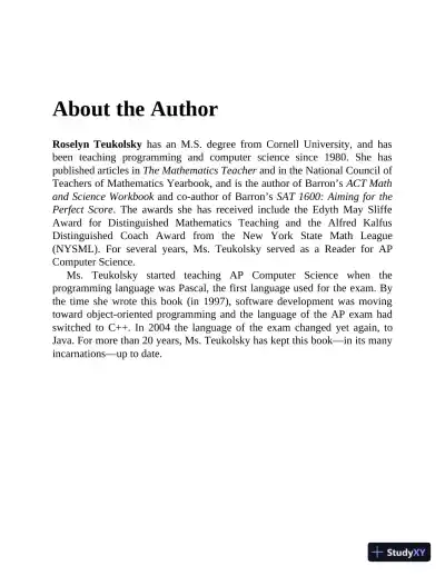 AP Computer Science a Premium, 2022-2023 (2022-2023) - Page 6 preview image