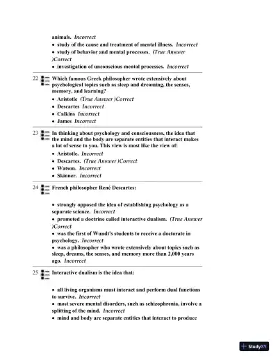 Test Bank for Psychology, 6th Edition - Page 12 preview image