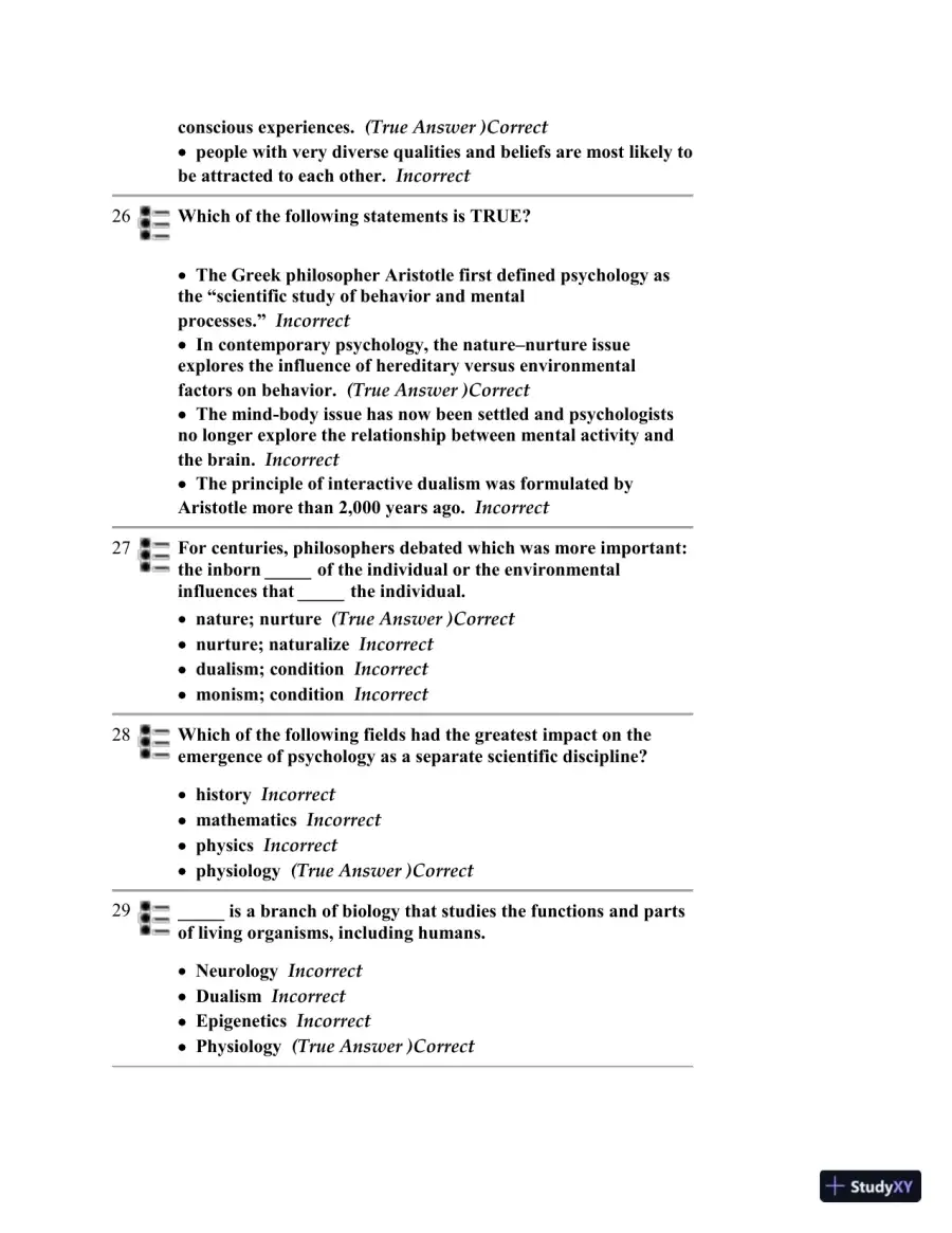 Test Bank for Psychology, 6th Edition, page 13