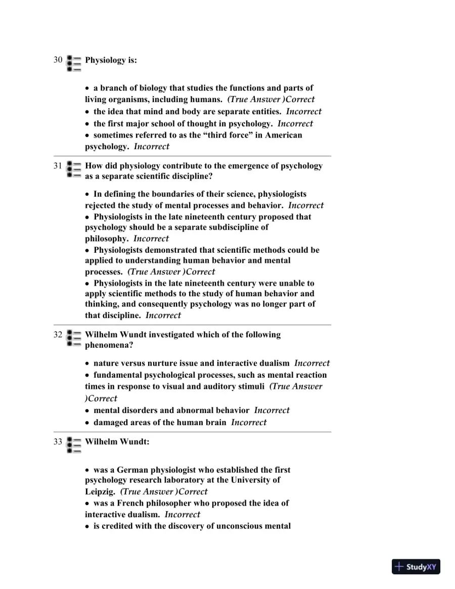 Test Bank for Psychology, 6th Edition, page 14