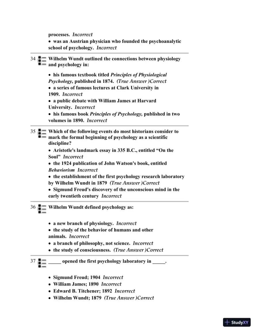 Test Bank for Psychology, 6th Edition, page 15