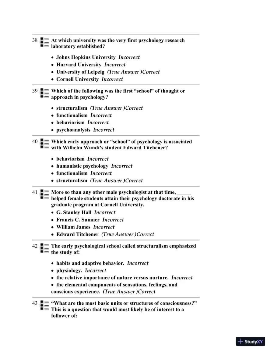 Test Bank for Psychology, 6th Edition, page 16