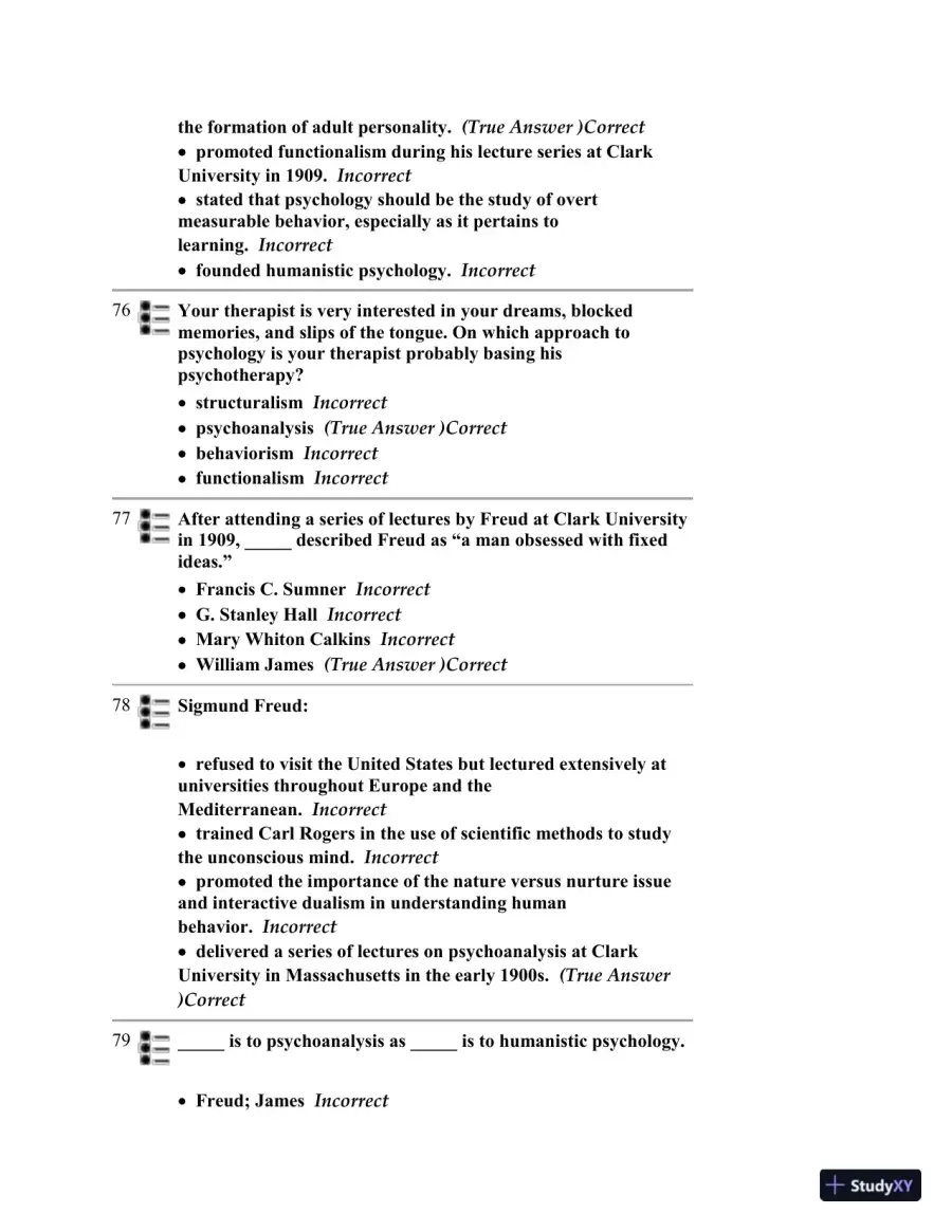 Test Bank for Psychology, 6th Edition, page 24
