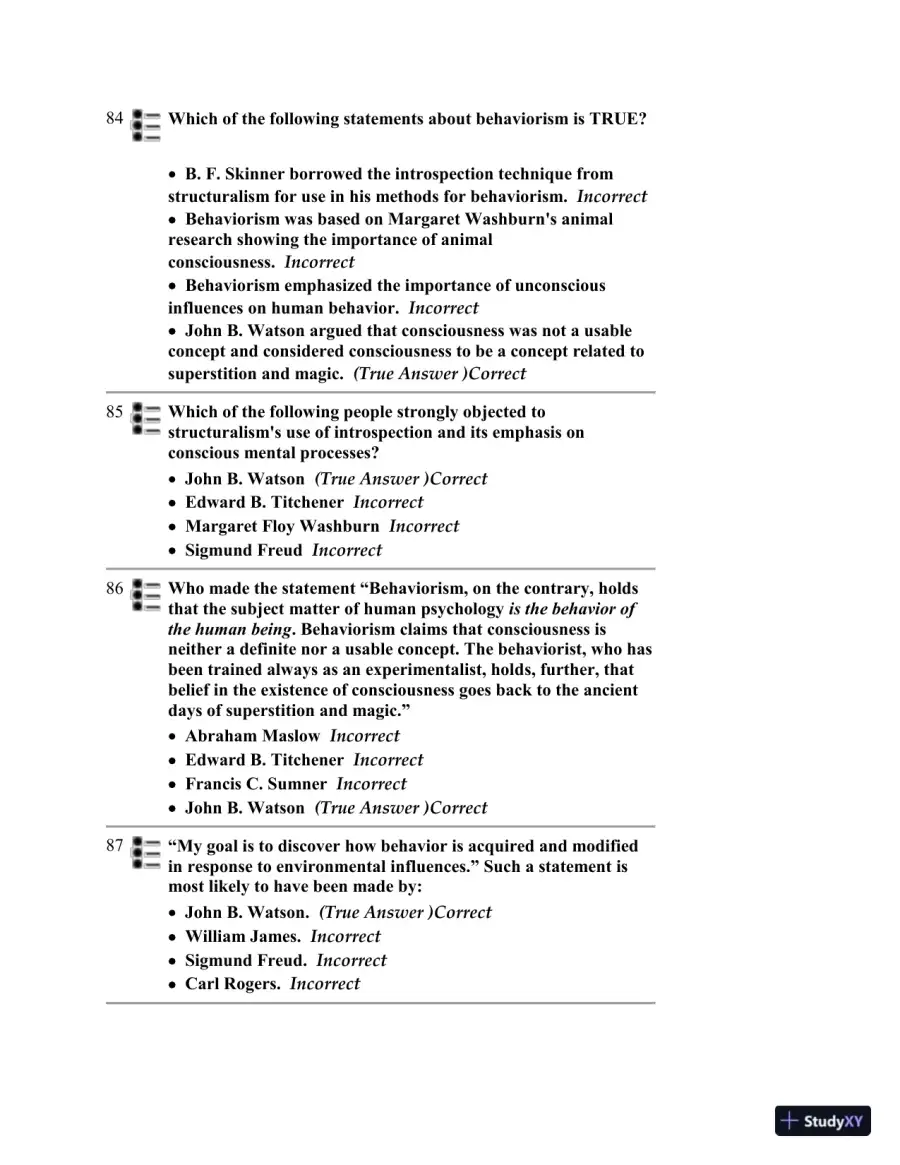 Test Bank for Psychology, 6th Edition, page 26