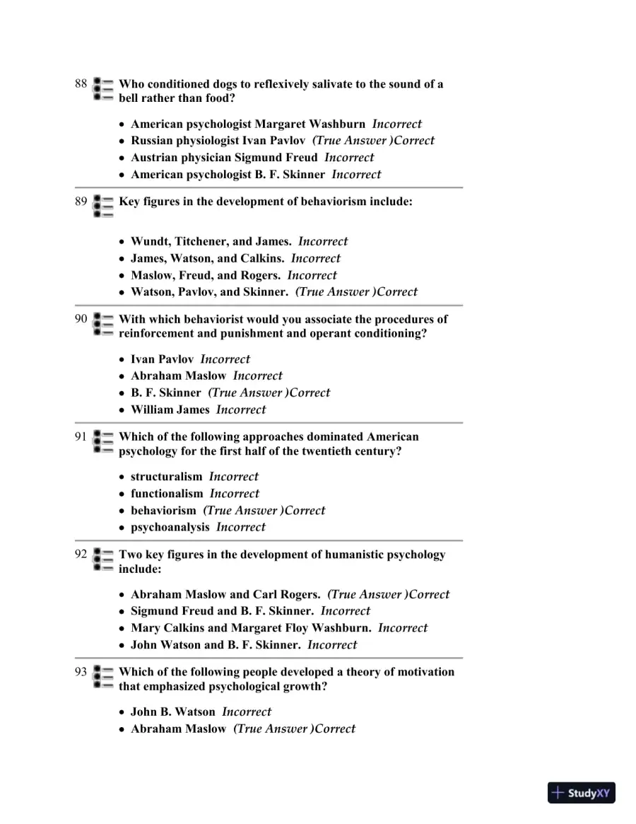 Test Bank for Psychology, 6th Edition, page 27