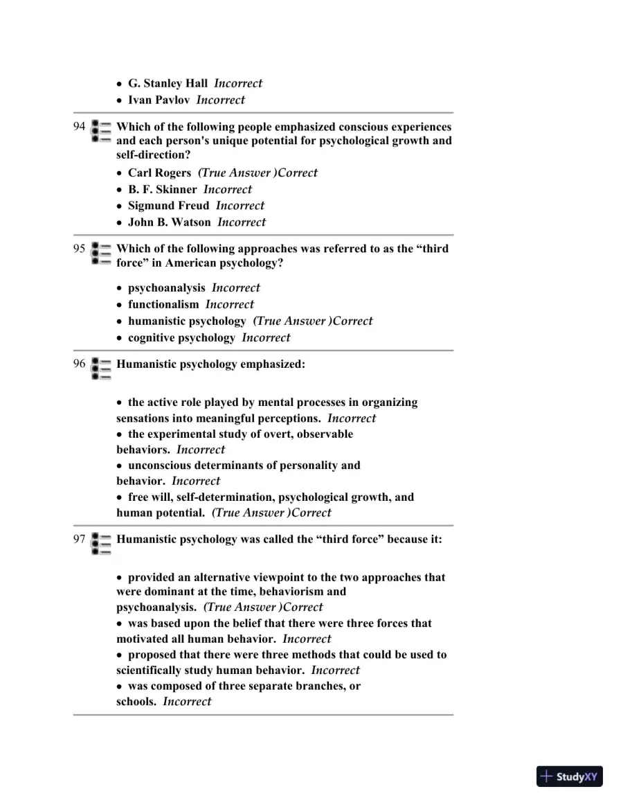 Test Bank for Psychology, 6th Edition, page 28