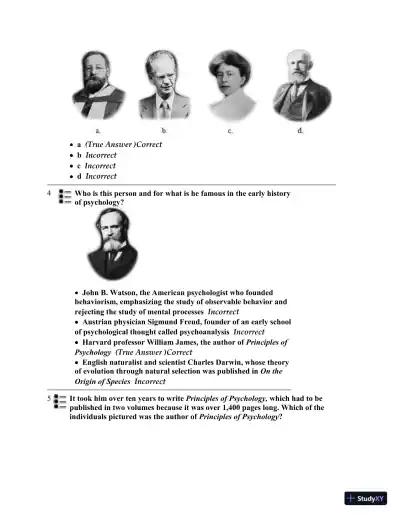 Test Bank for Psychology, 6th Edition - Page 3 preview image