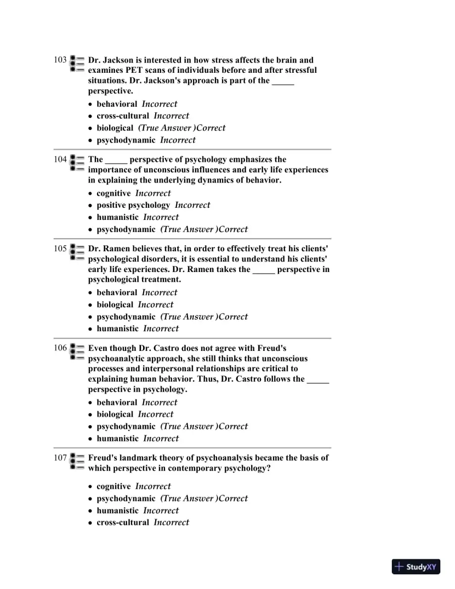 Test Bank for Psychology, 6th Edition, page 30