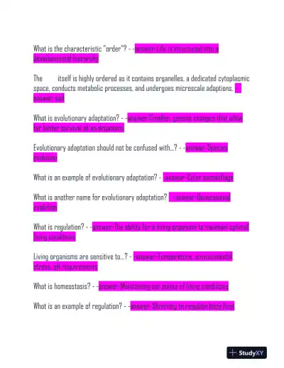 2024 BIOD101 Biochemistry Practice Exam With Answers (186 Solved Questions) - Page 4 preview image