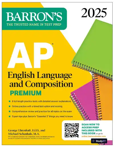 AP English Language and Composition Premium, 2025: Prep Book with 8 Practice Tests + Comprehensive Review (2025) - Page 1 preview image