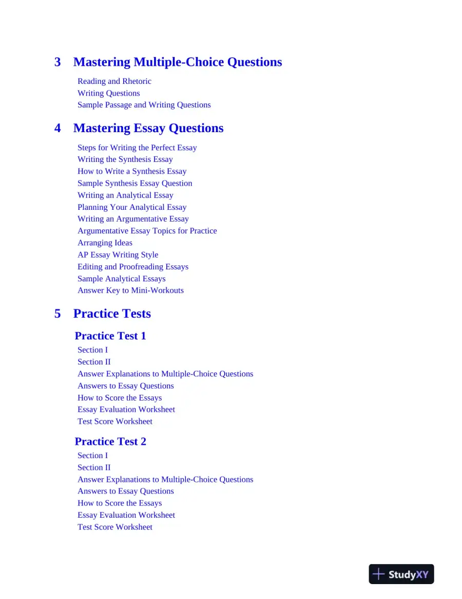 AP English Language and Composition Premium, 2025: Prep Book with 8 Practice Tests + Comprehensive Review (2025), page 9