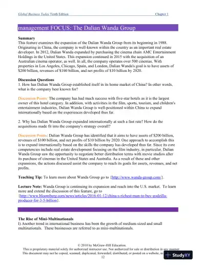 Global Business Today , 10th Edition Class Notes - Page 13 preview image