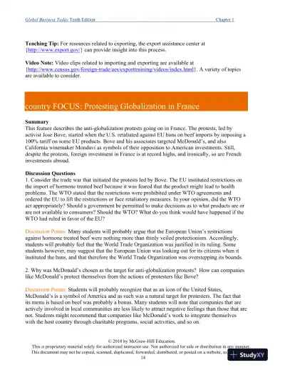 Global Business Today , 10th Edition Class Notes - Page 15 preview image