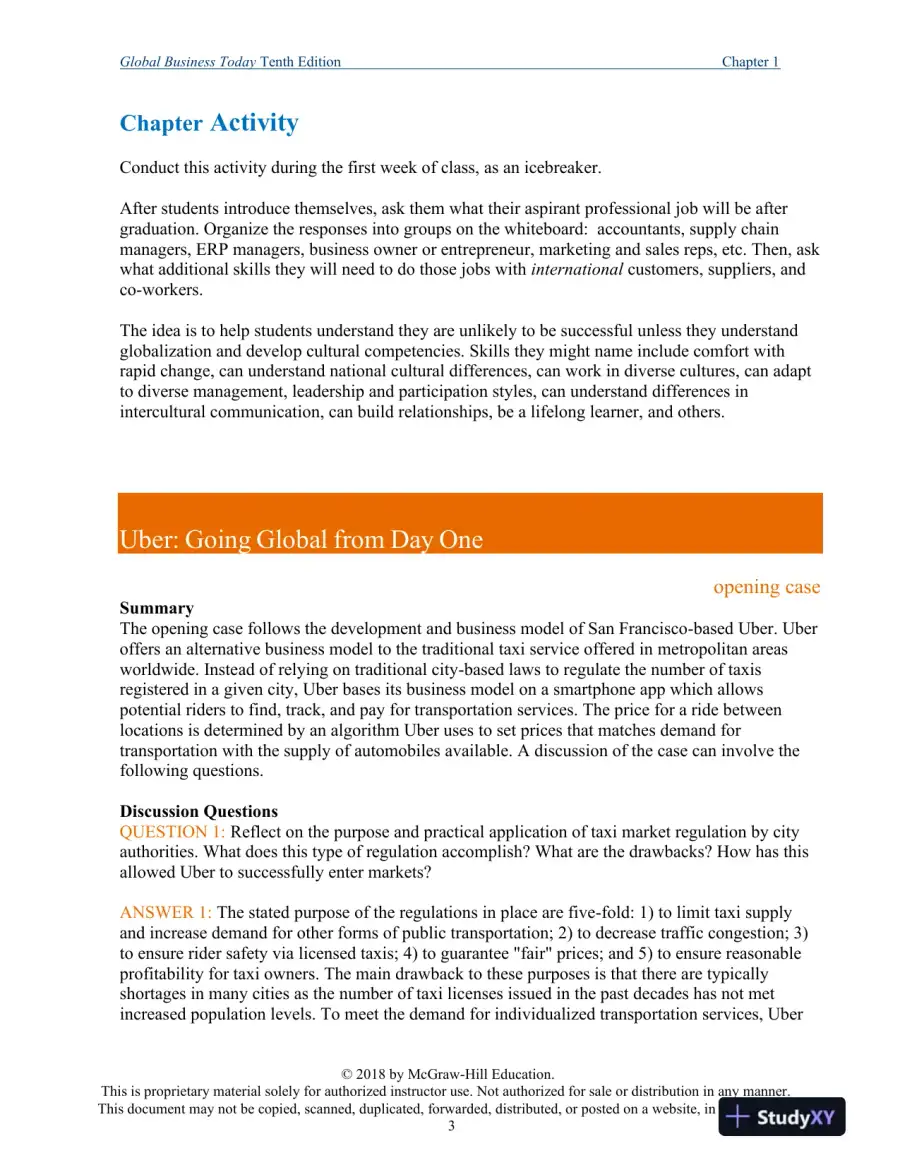 Global Business Today , 10th Edition Class Notes, page 4