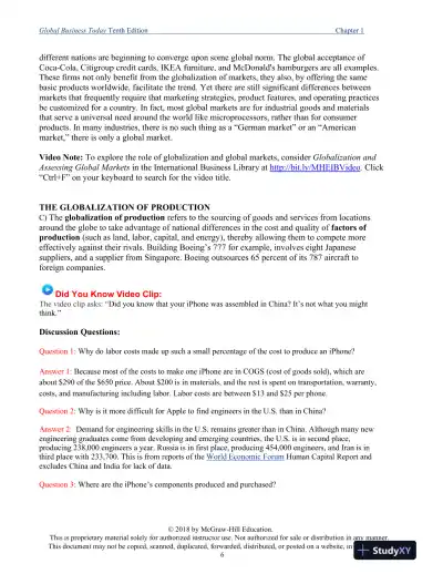 Global Business Today , 10th Edition Class Notes - Page 7 preview image