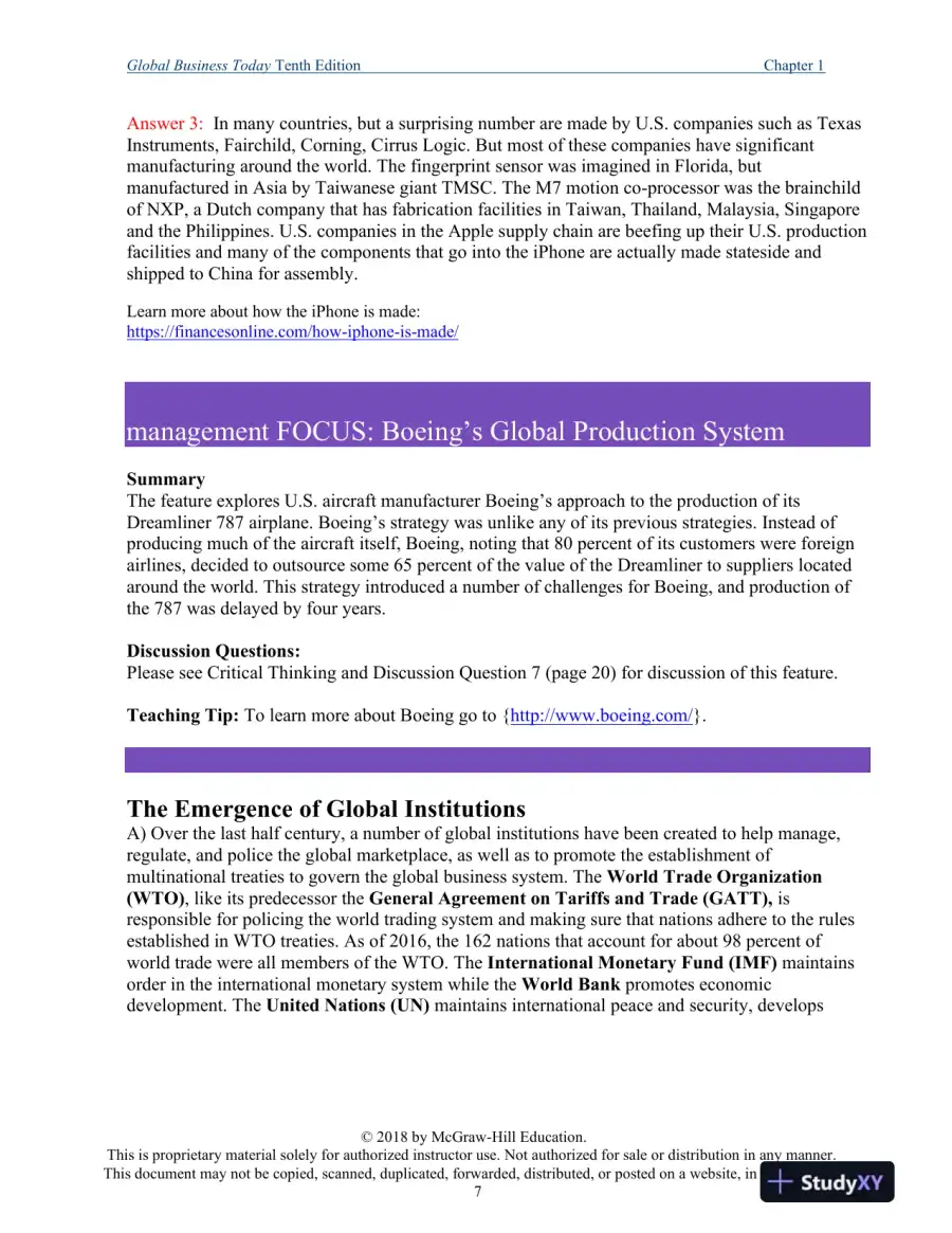 Global Business Today , 10th Edition Class Notes, page 8