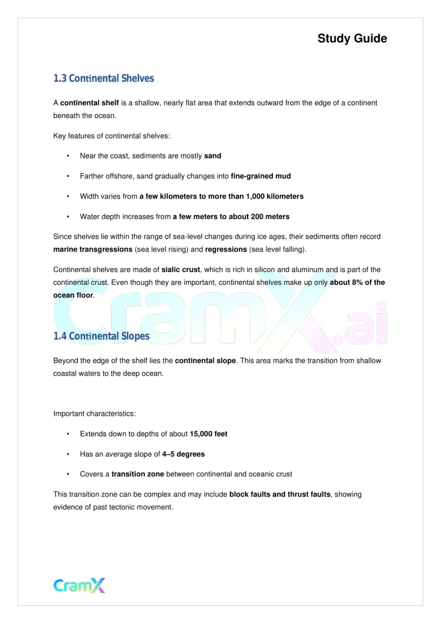 Geology - The Ocean Floor, page 3