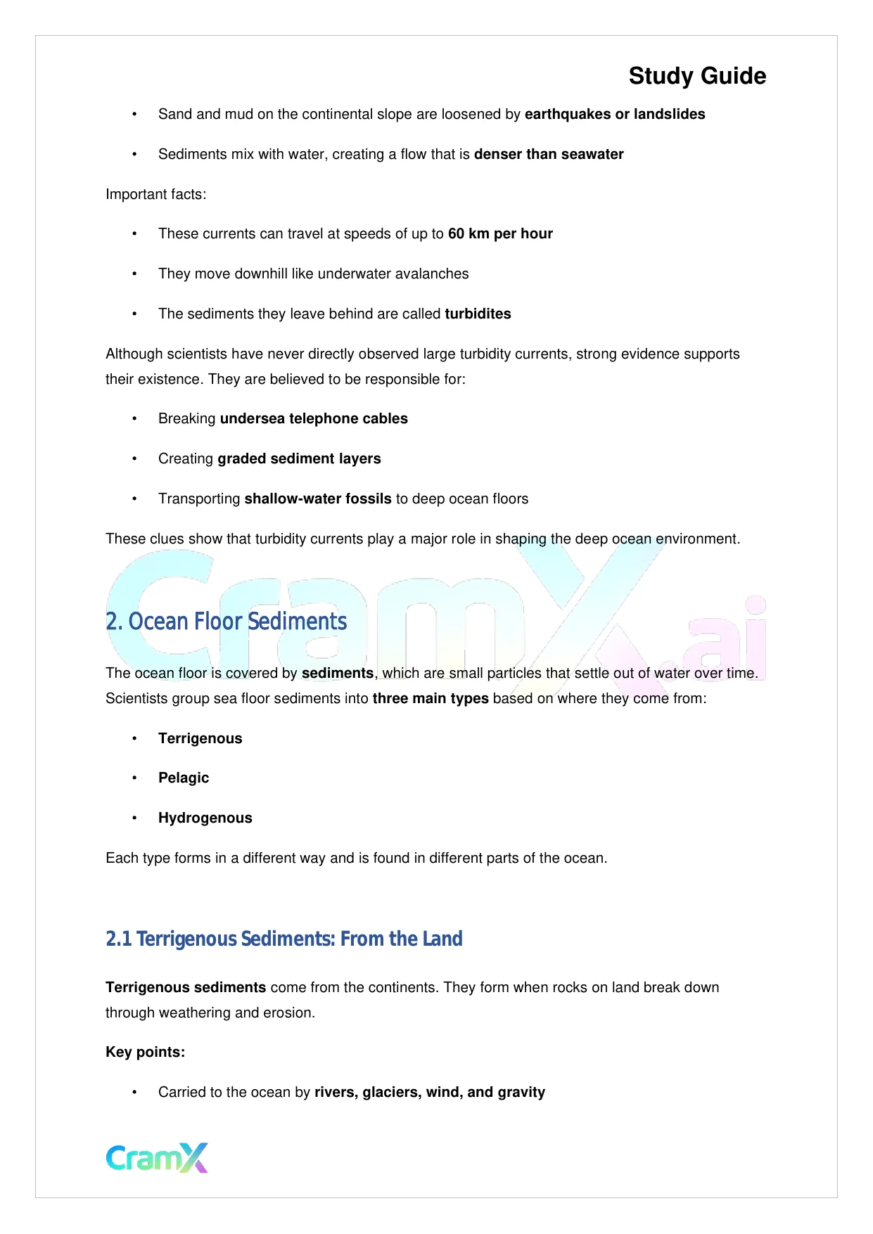 Geology - The Ocean Floor - Page 5 preview image