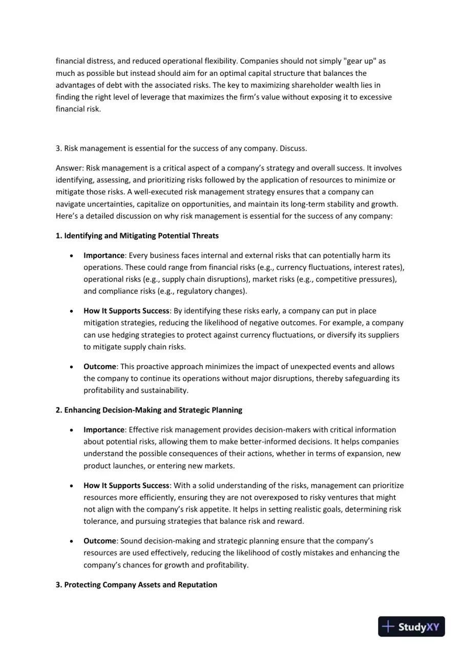 Exploring Key Financial Theories: Capital Structure, Investment Strategies, Mergers & Acquisitions, and Market Efficiency, page 13