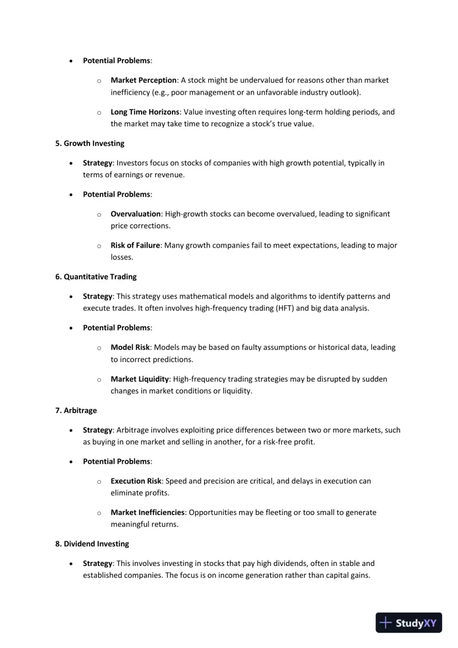 Exploring Key Financial Theories: Capital Structure, Investment Strategies, Mergers & Acquisitions, and Market Efficiency, page 4
