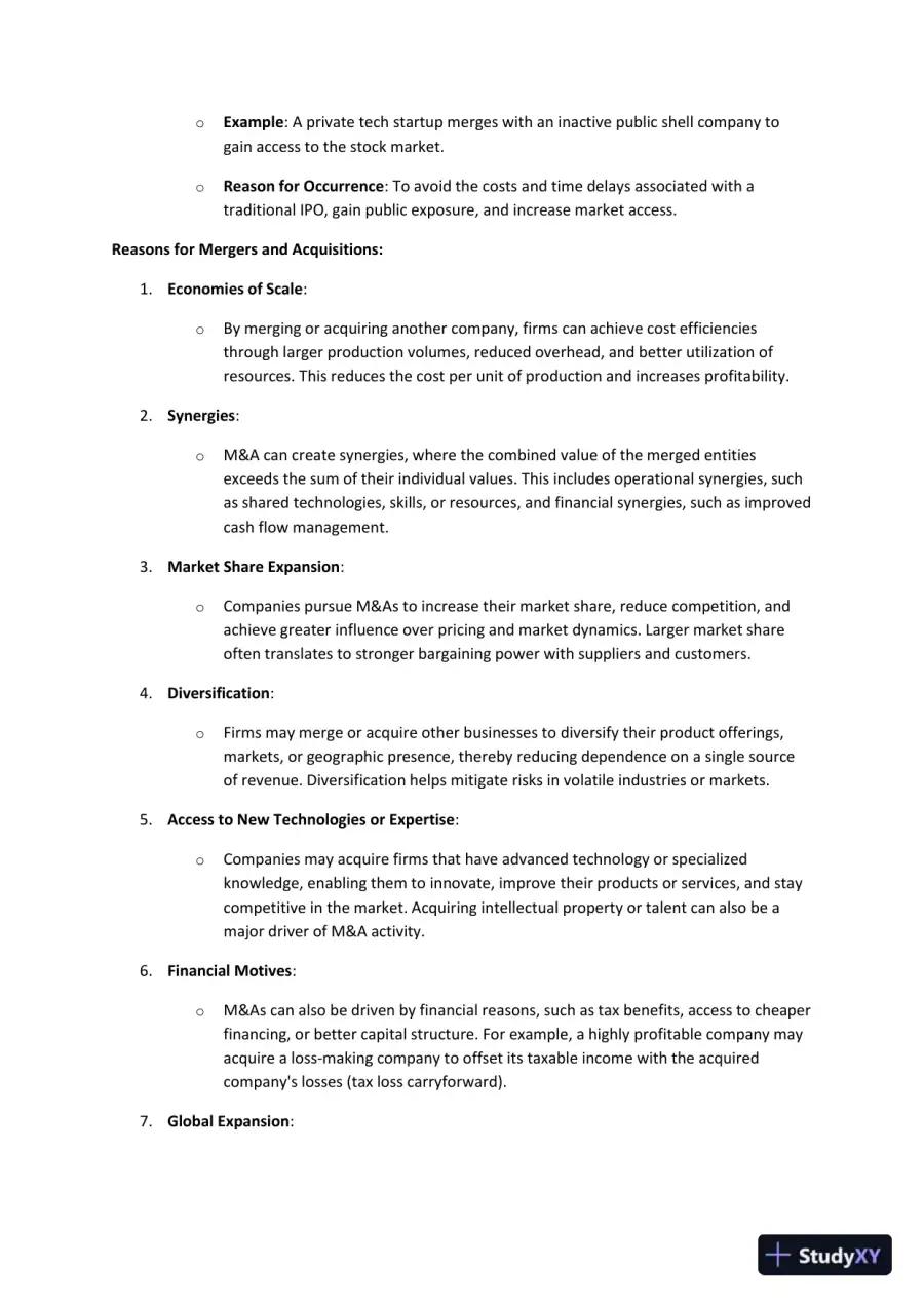 Exploring Key Financial Theories: Capital Structure, Investment Strategies, Mergers & Acquisitions, and Market Efficiency, page 7
