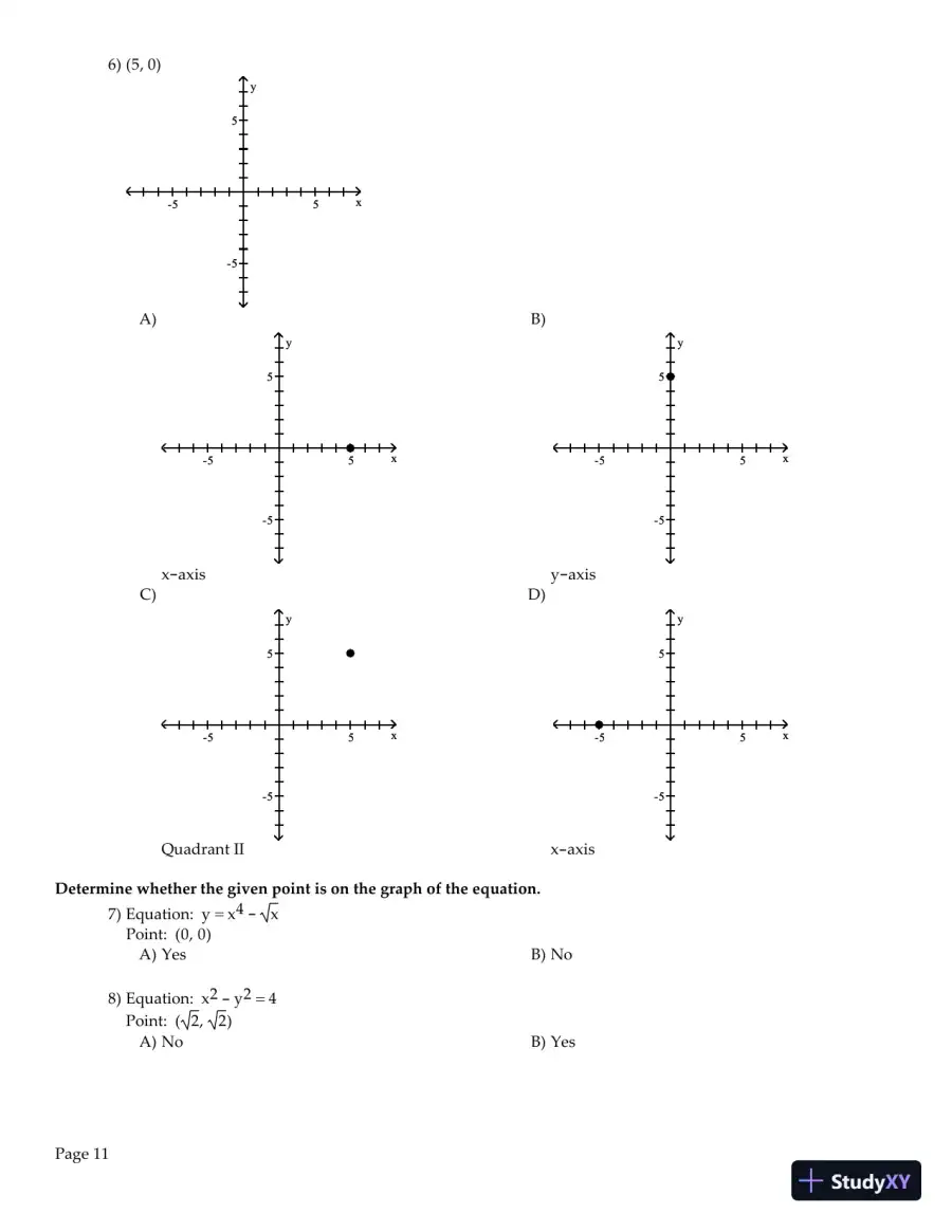 Test Bank for Precalculus Enhanced with Graphing Utilities , 7th Edition, page 13