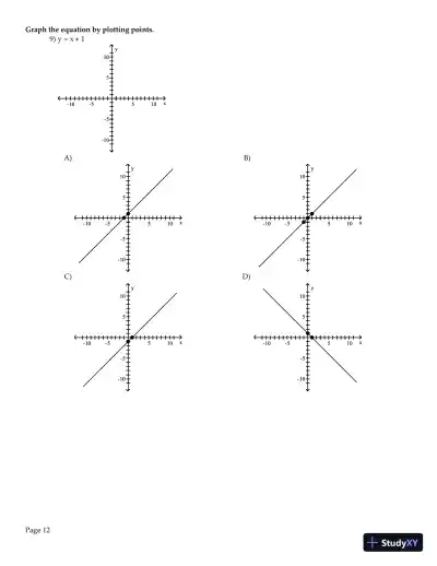 Test Bank for Precalculus Enhanced with Graphing Utilities , 7th Edition - Page 14 preview image