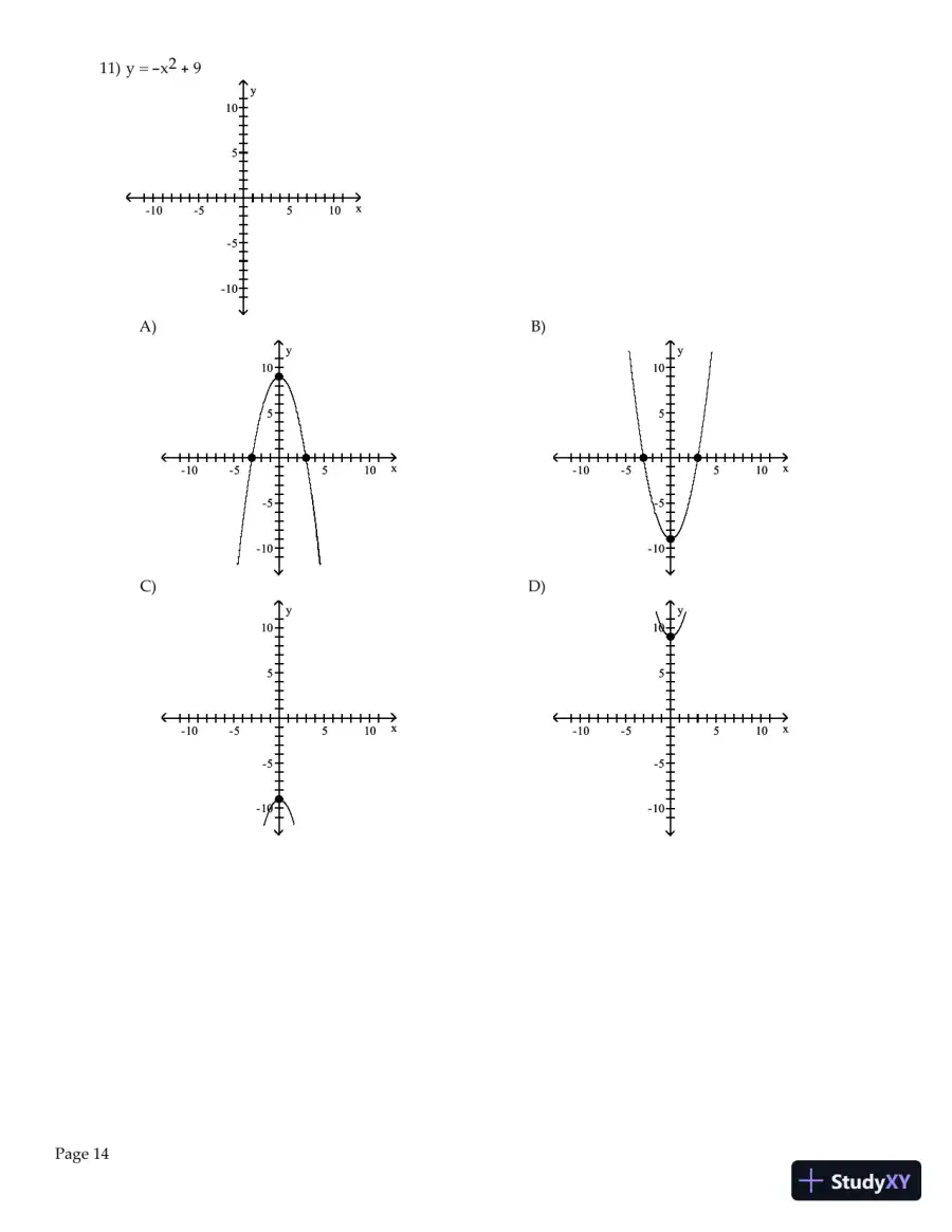 Test Bank for Precalculus Enhanced with Graphing Utilities , 7th Edition, page 16