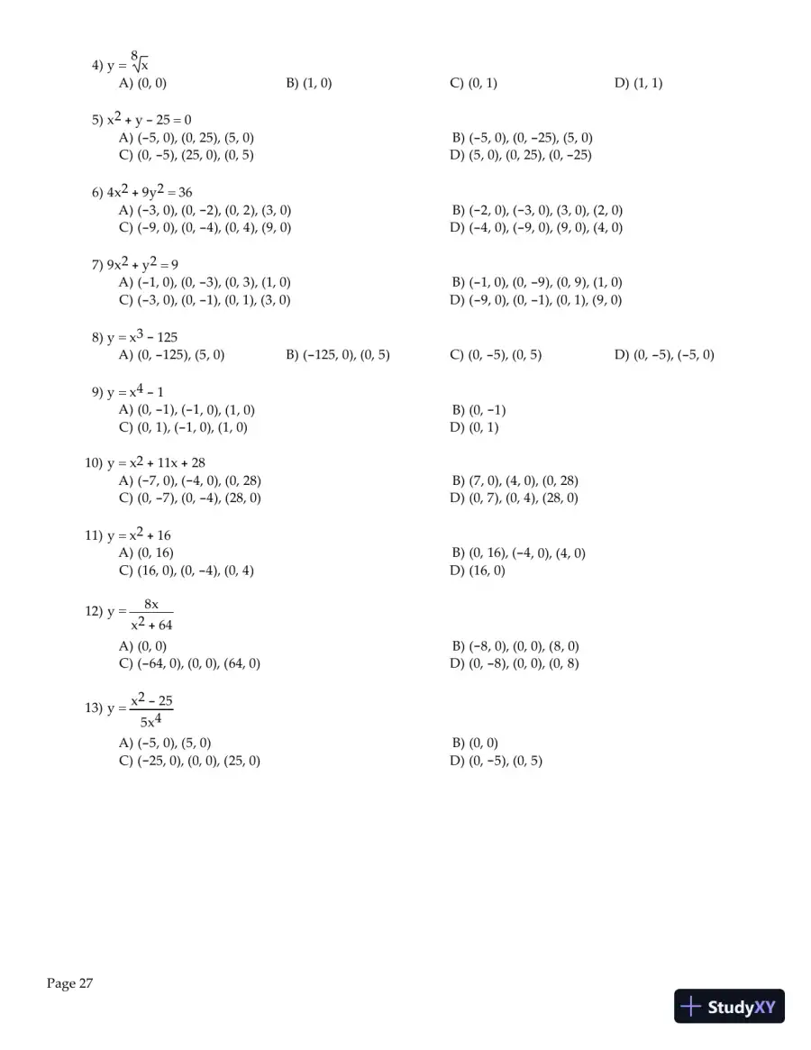 Test Bank for Precalculus Enhanced with Graphing Utilities , 7th Edition, page 29