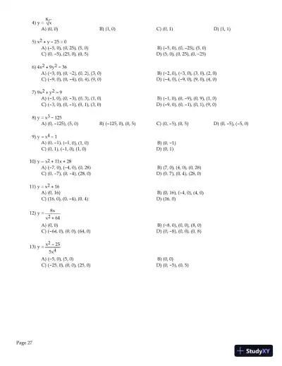 Test Bank for Precalculus Enhanced with Graphing Utilities , 7th Edition - Page 29 preview image