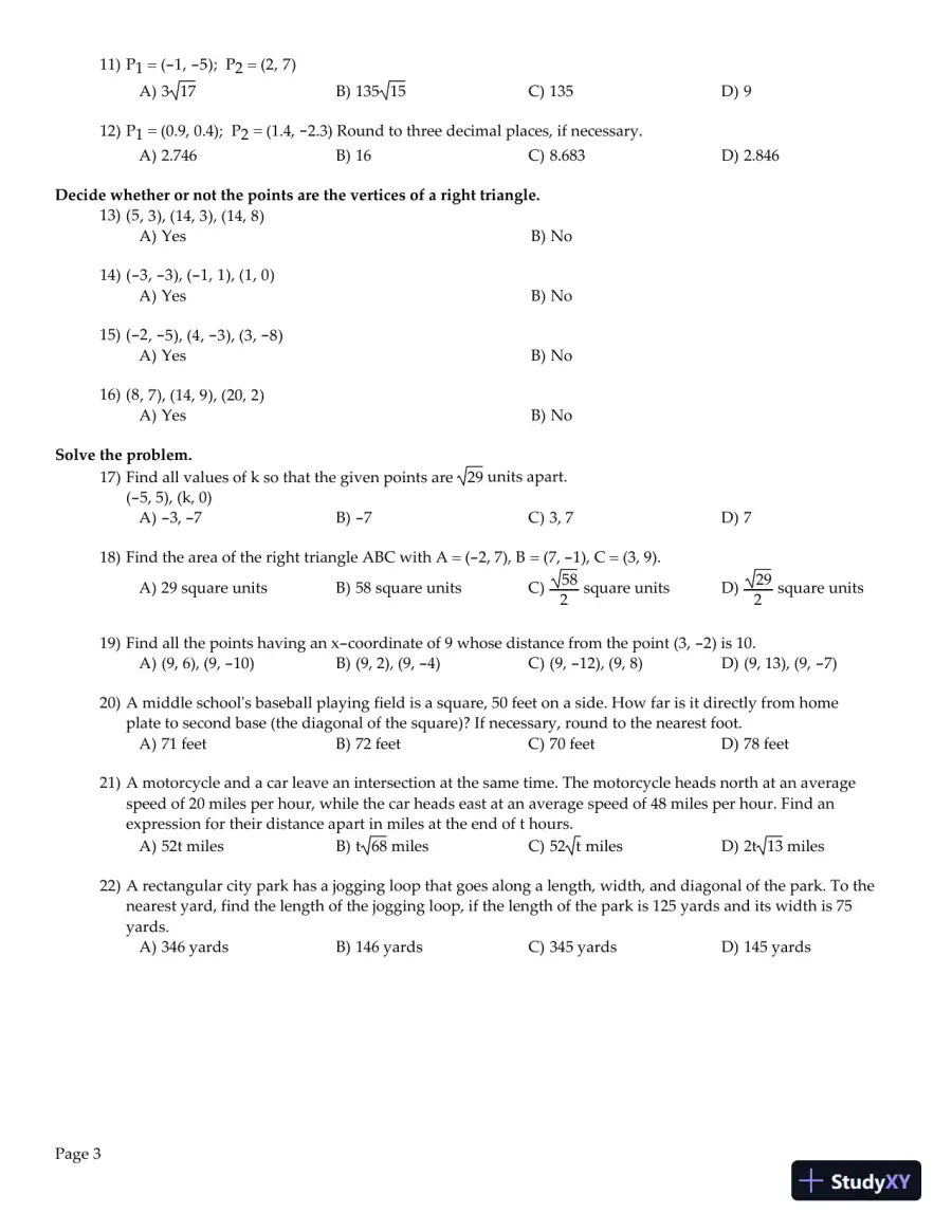 Test Bank for Precalculus Enhanced with Graphing Utilities , 7th Edition, page 5
