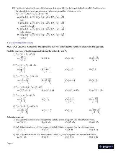 Test Bank for Precalculus Enhanced with Graphing Utilities , 7th Edition - Page 6 preview image