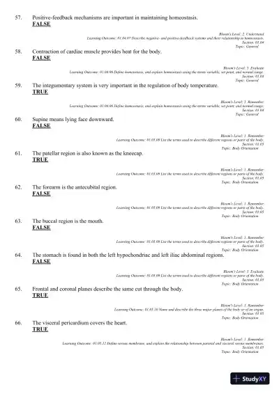 Seeley's Principles of Anatomy and Physiology 2nd Edition Test Bank - Page 18 preview image