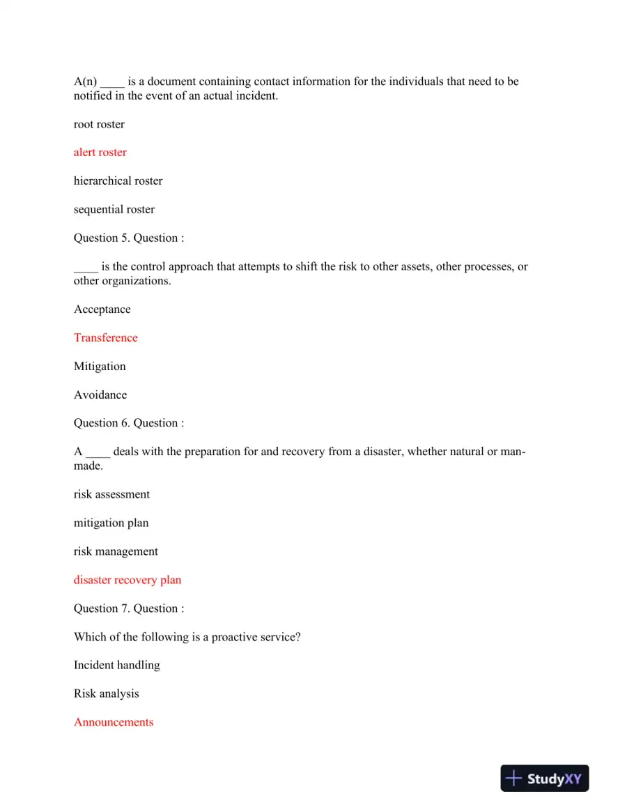 Saint Leo COM540 Module 4 Mid Term Exam, page 3