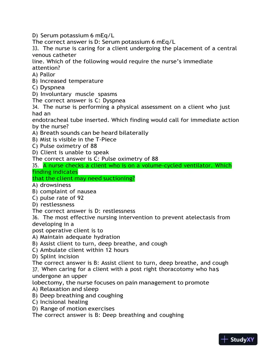 HESI Child Care Exit Practice Exam Version 1 With Answers (160 Solved Questions), page 11
