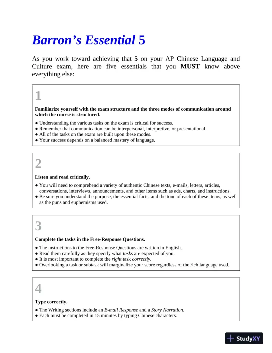 AP Chinese Language and Culture (2020), page 11