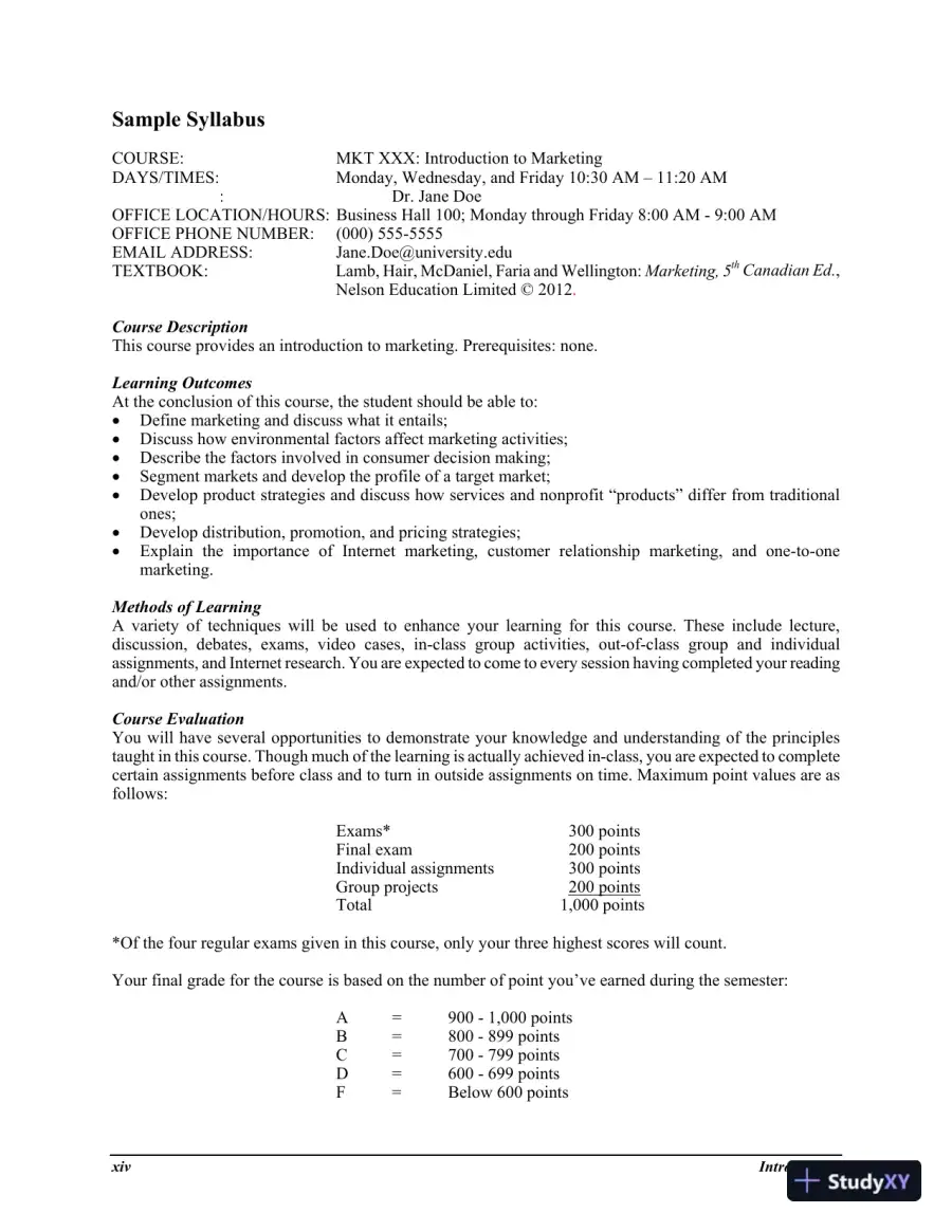 Marketing , 5th Edition Solution Manual, page 14