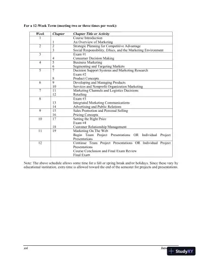 Marketing , 5th Edition Solution Manual - Page 16 preview image