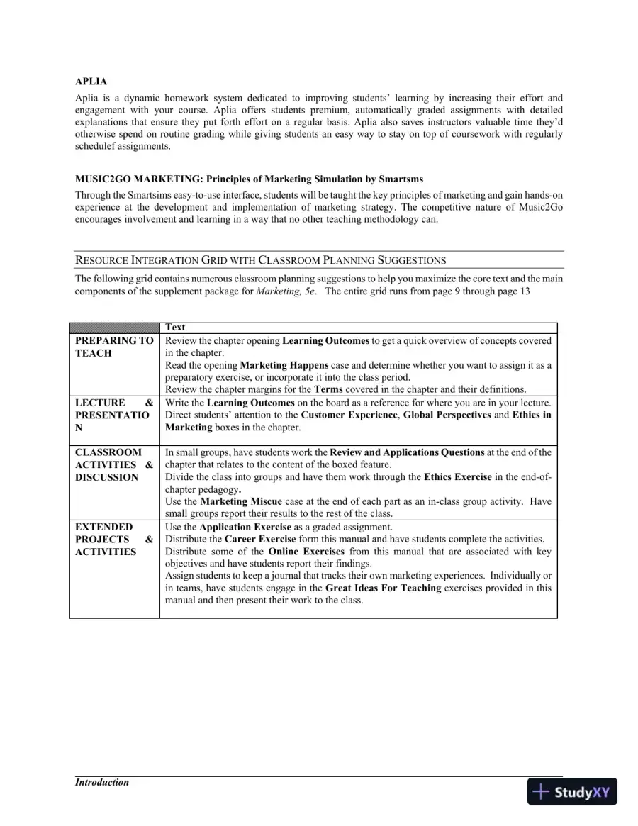 Marketing , 5th Edition Solution Manual, page 9
