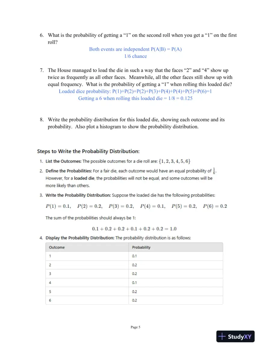 Hypothesis Testing and Statistical Evaluation, page 6
