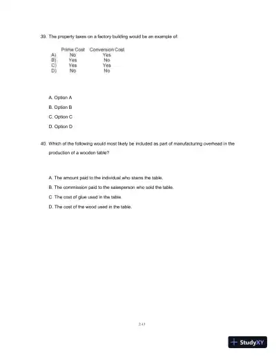 Test Bank For Managerial Accounting, 15th Edition - Page 9 preview image