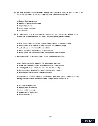 Test Bank For Global Business Today, 8th Edition - Page 14 preview image