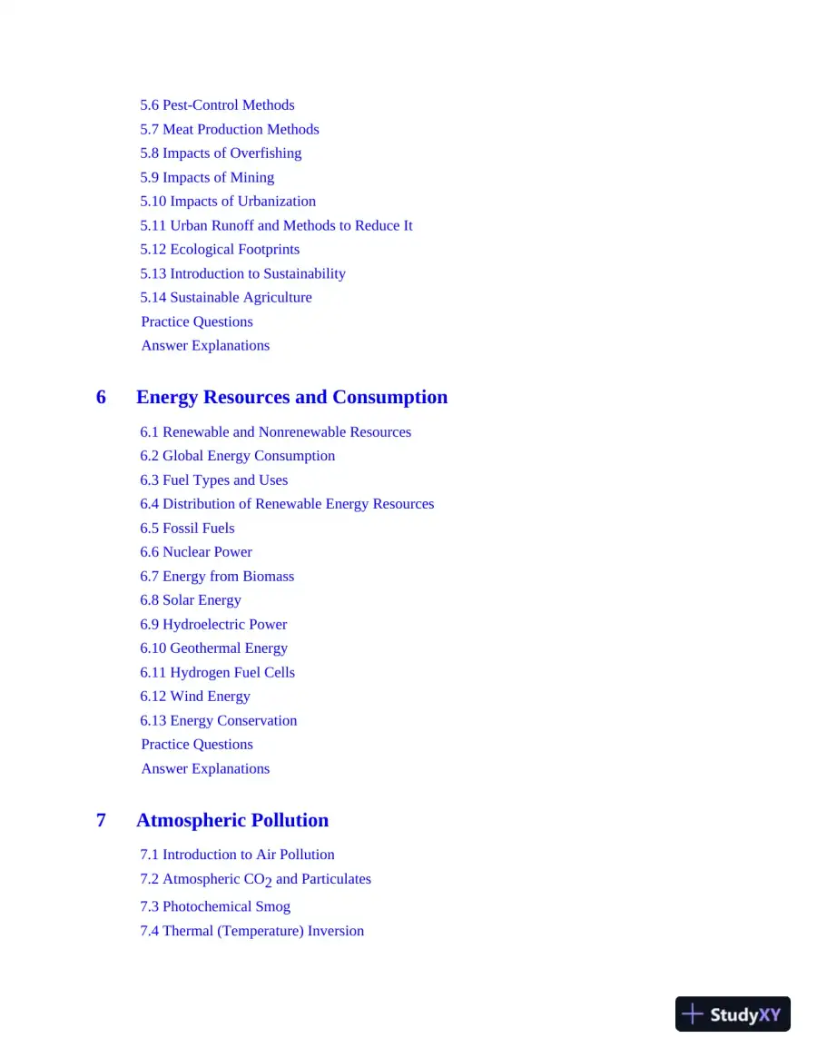 AP Environmental Science Premium, 2022-2023: 5 Practice Tests + Comprehensive Review (2022-2023), page 10