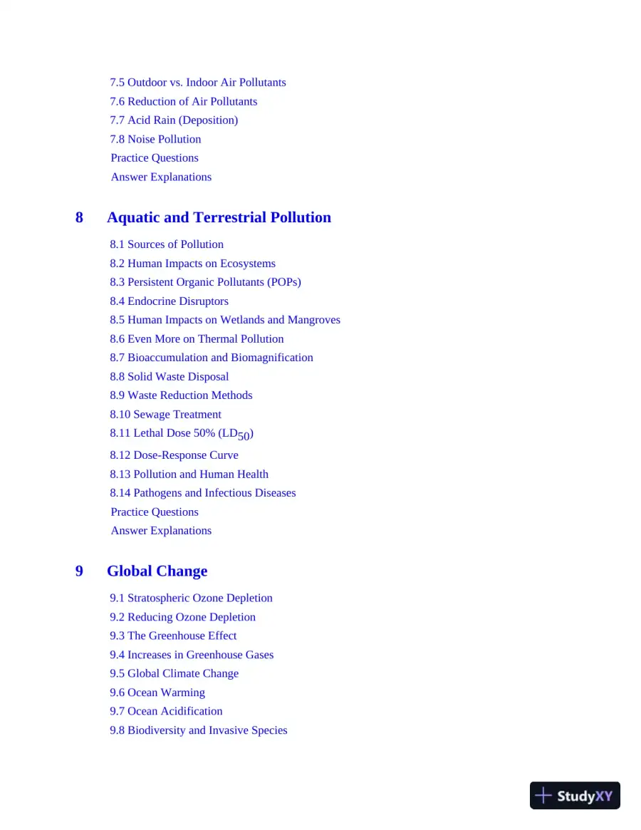 AP Environmental Science Premium, 2022-2023: 5 Practice Tests + Comprehensive Review (2022-2023), page 11