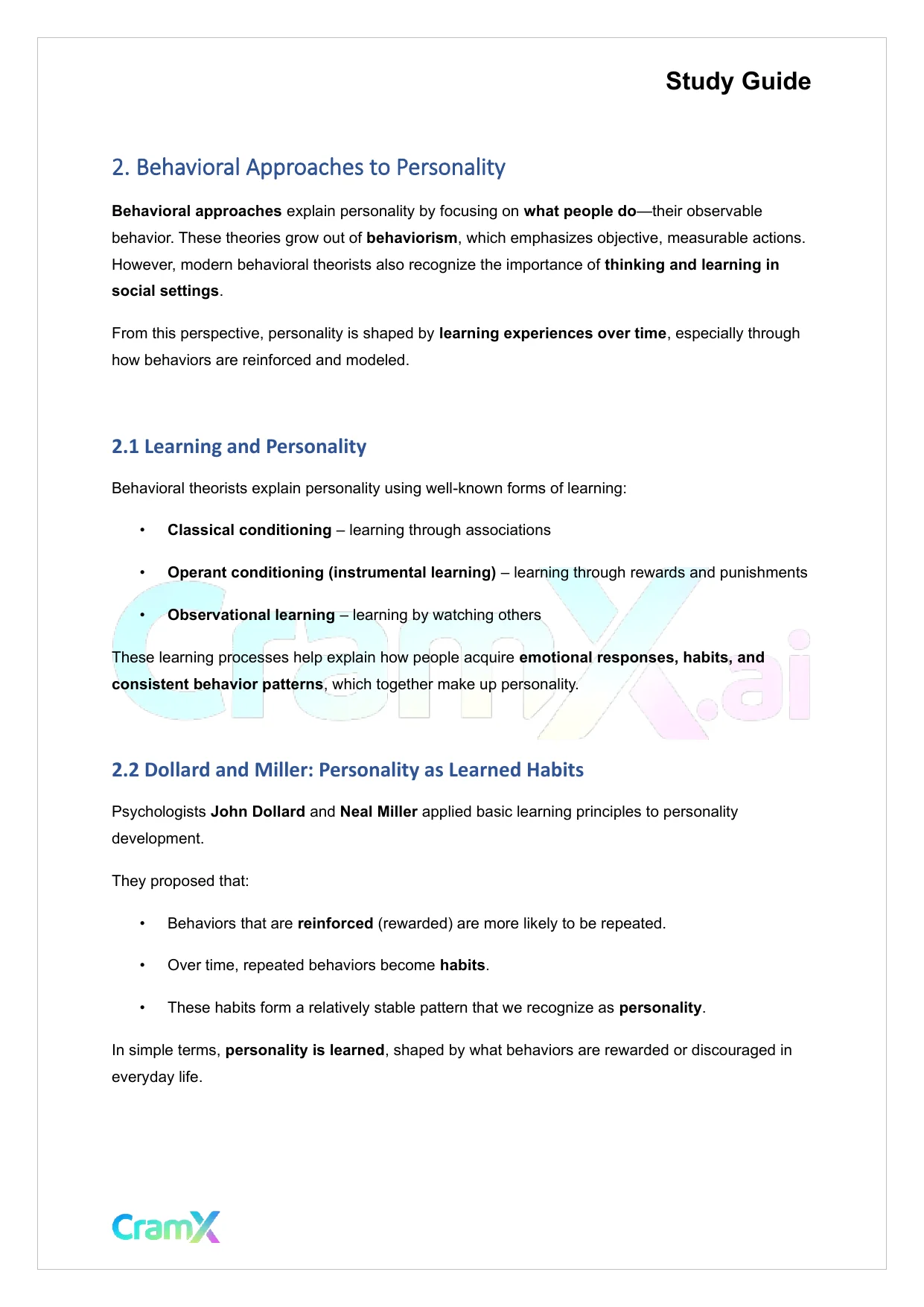 Psychology - Psychology Personality - Page 4 preview image