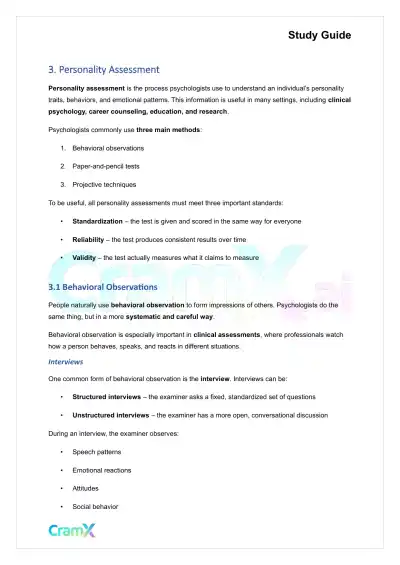 Psychology - Psychology Personality - Page 6 preview image