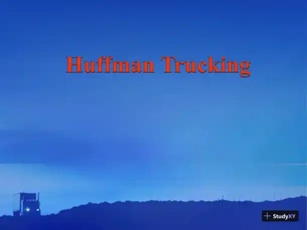 Huffman Trucking - Page 1 preview image